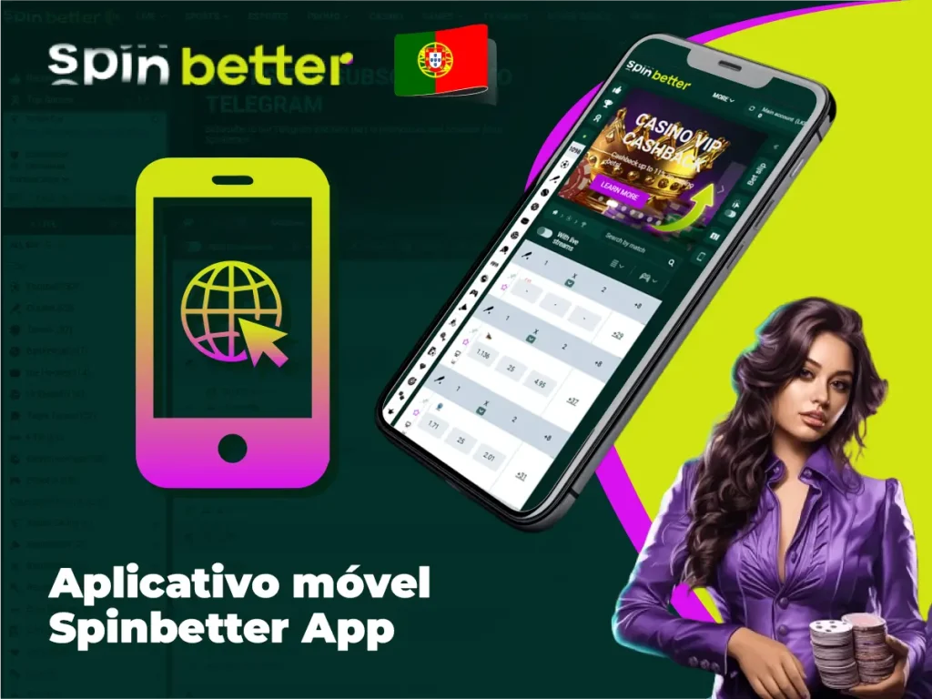 Aplicativo móvel Spinbetter App