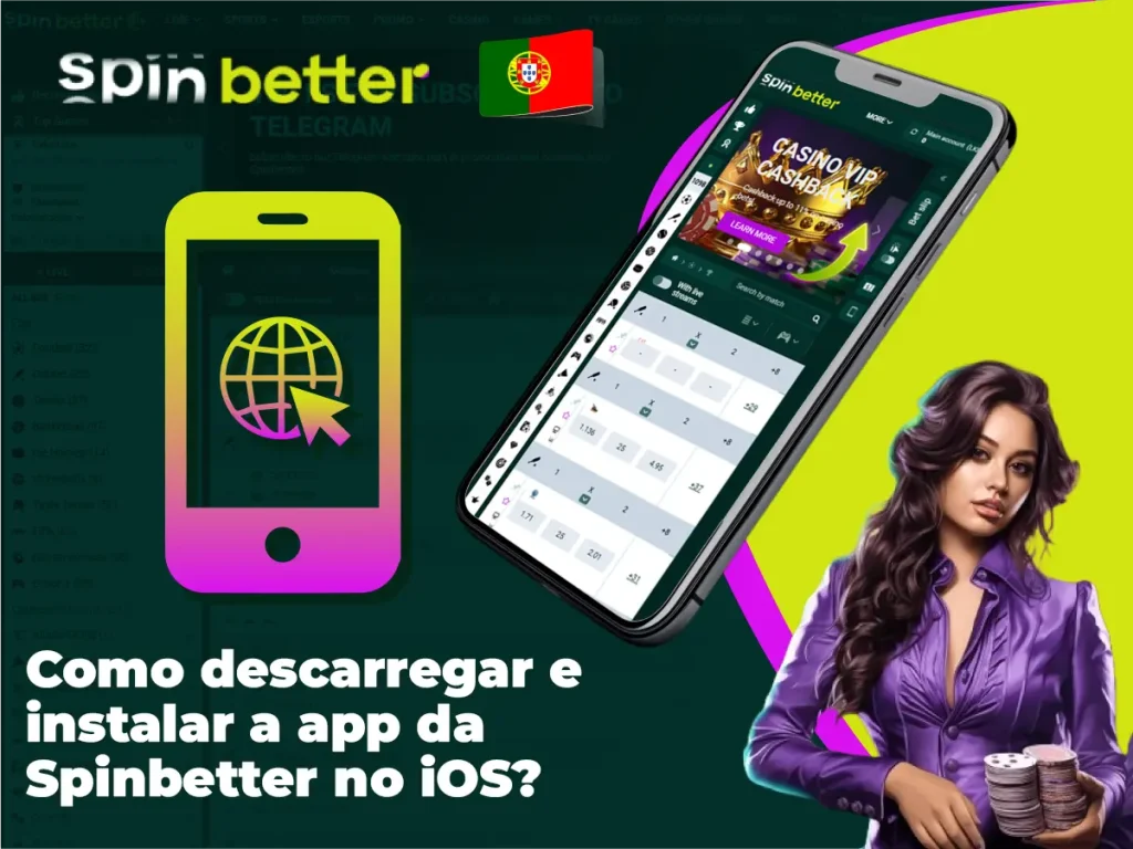 Como descarregar e instalar a app da Spinbetter no iOS?
