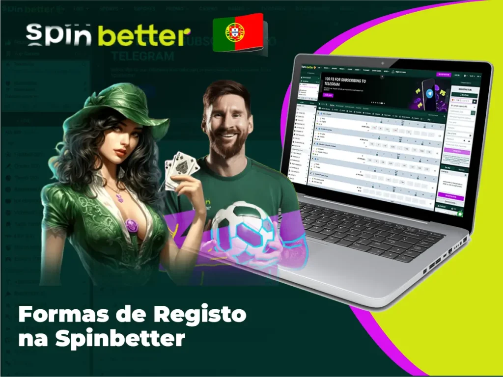 Formas de Registo na Spinbetter